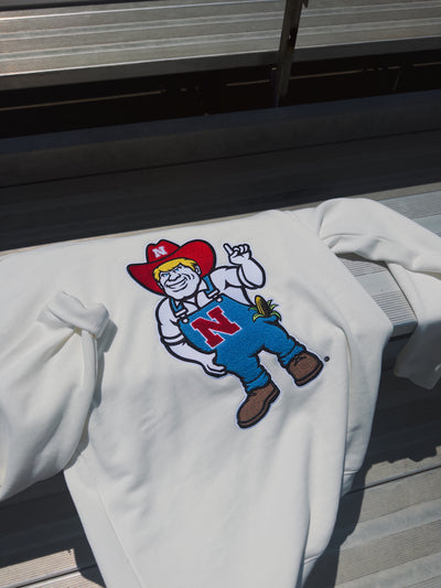 Herbie Chenille Sweatshirt - White