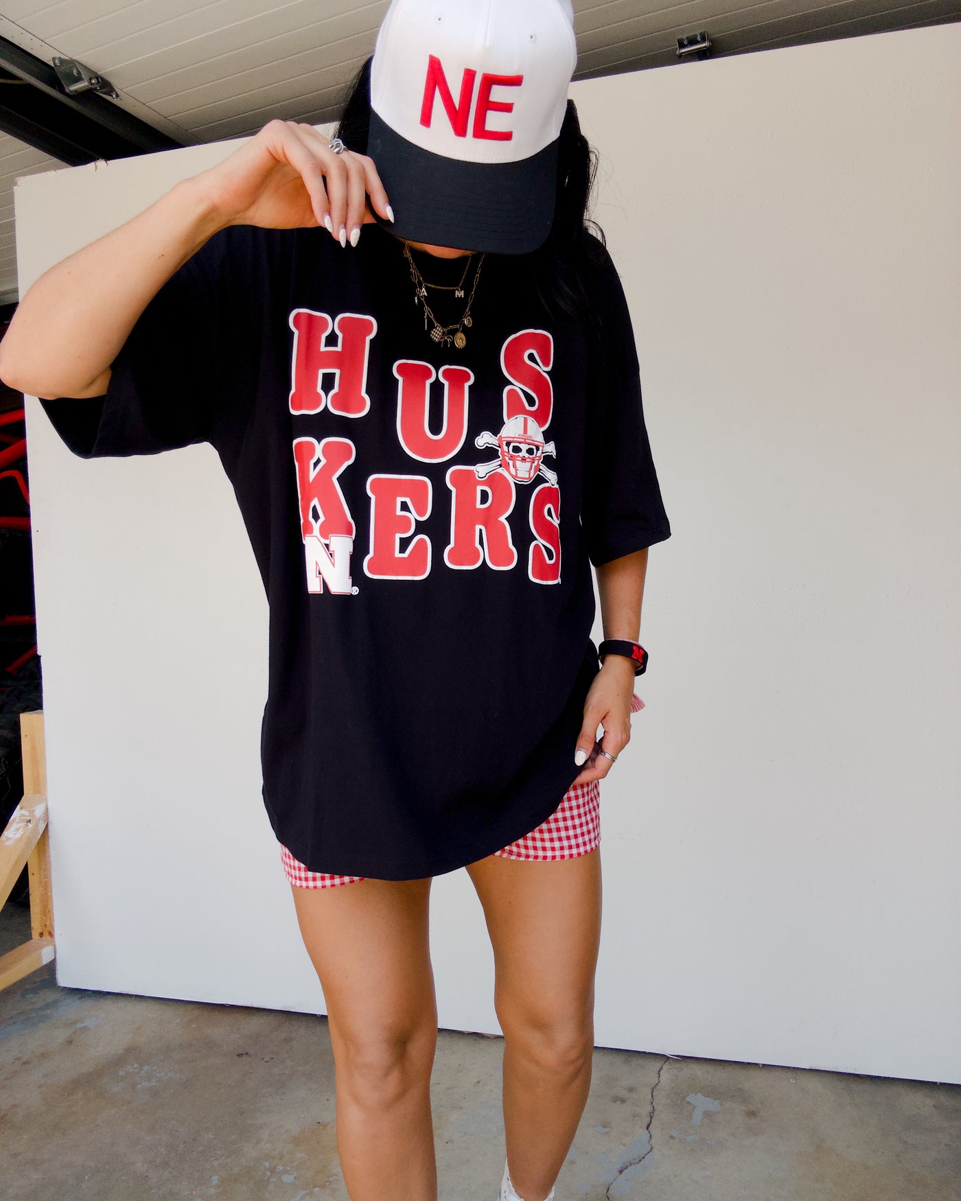 Huskers Blackshirts Oversized Tee - Black