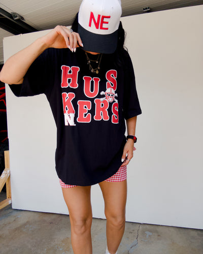 Huskers Blackshirts Oversized Tee - Black