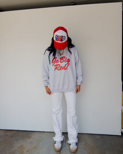 Go Big Red Sweatshirt - Ash