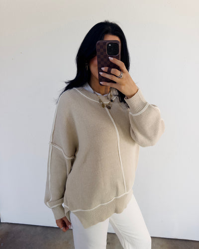 Maple Grove Oversized Sweater - Oatmeal