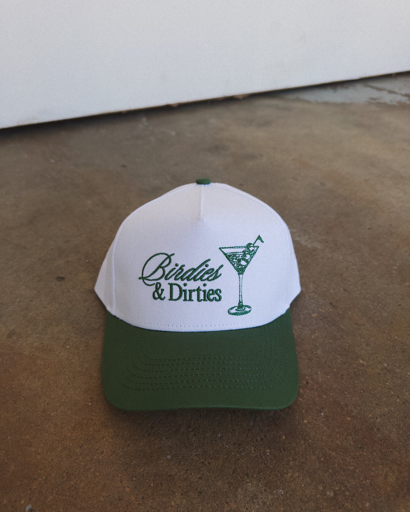 Birdies and Dirties Hat - White/Green
