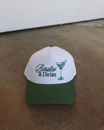 Birdies and Dirties Hat - White/Green