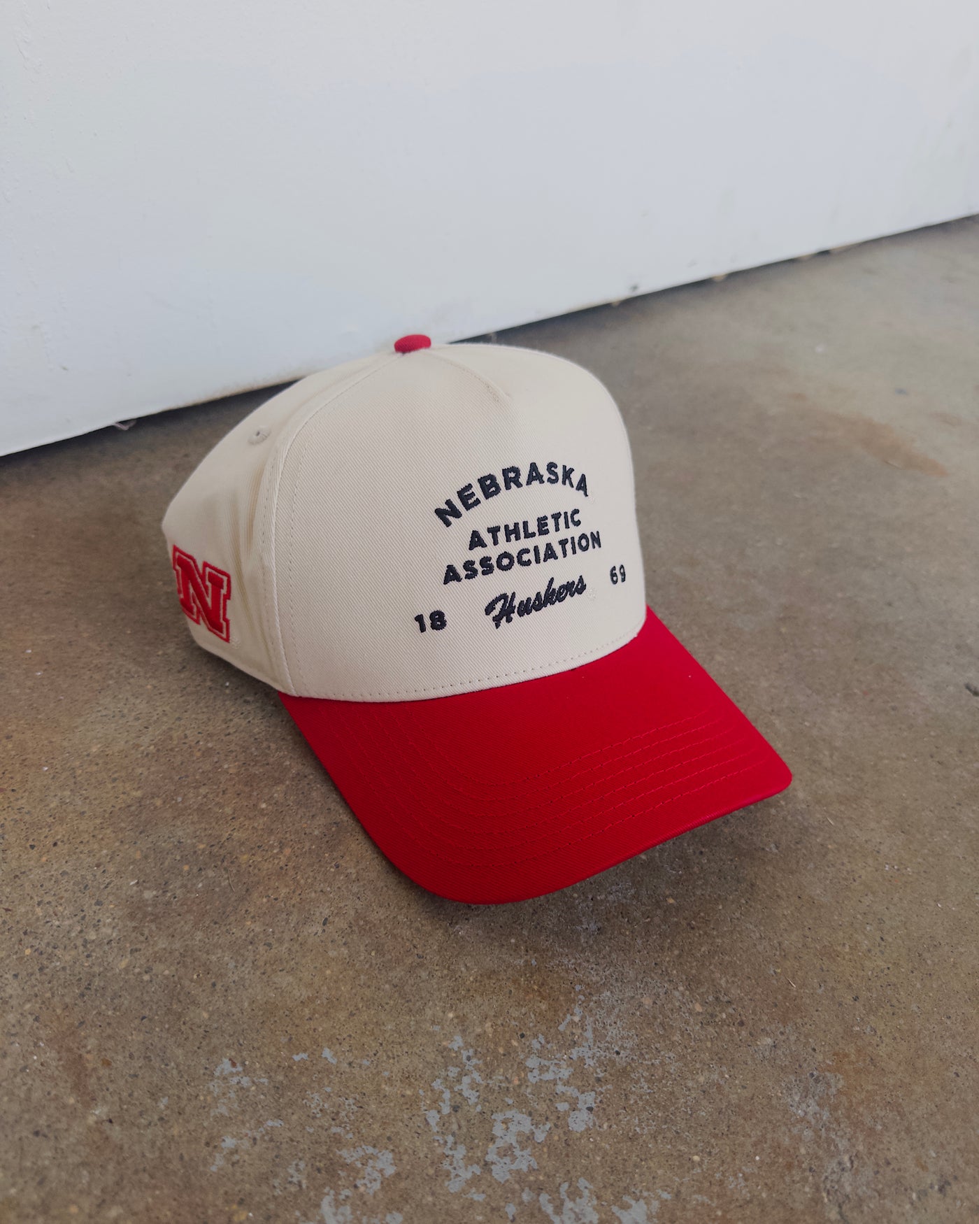 NE Athletic Association Hat - Cream/Red