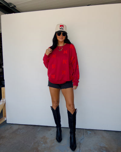 Nebraska Repeat Sweatshirt - Red