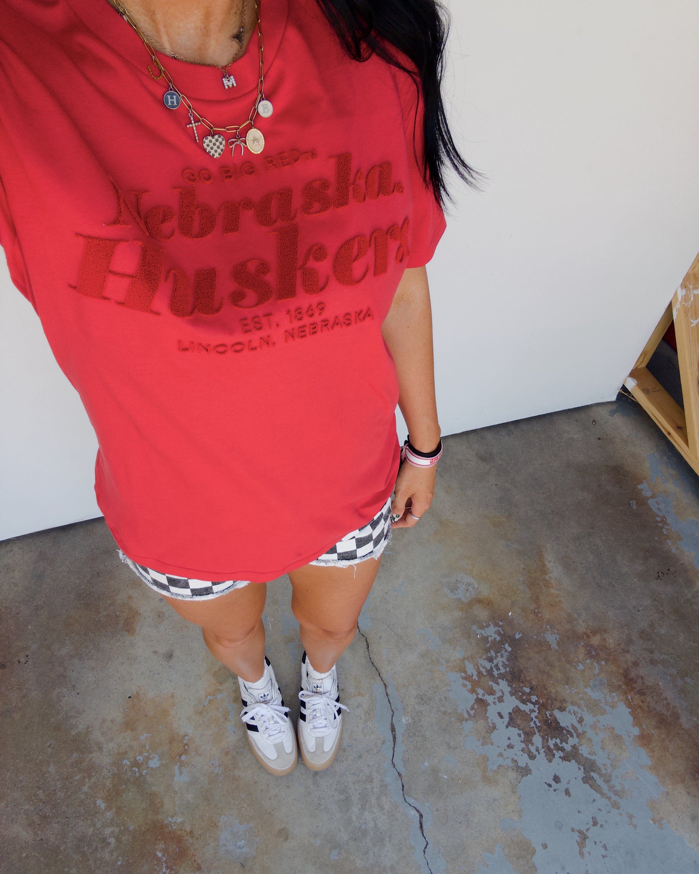 Nebraska Hansen Brush Tee - Red