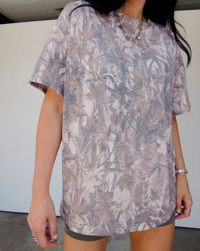 Trailblazer Oversized Camo Tee - Dark