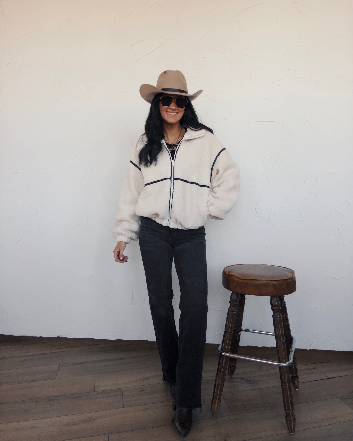 Morning Chill Sherpa Jacket - Off White