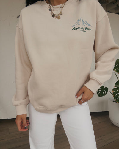 Aspen Ski Camp Sweatshirt - Natural