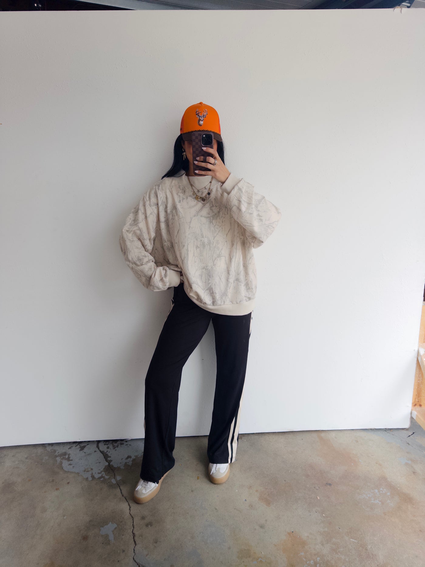 Scount & Seek Mock Neck Pullover - Taupe Camo