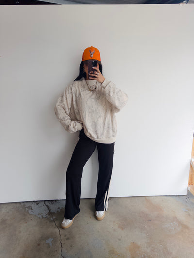 Scount & Seek Mock Neck Pullover - Taupe Camo