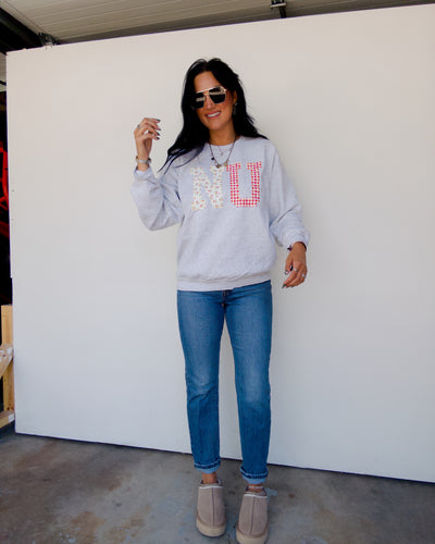 NU Quilted Puff Sweatshirt - Grey