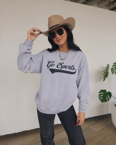 Go Sports Oversized Sweatshirt - Ash
