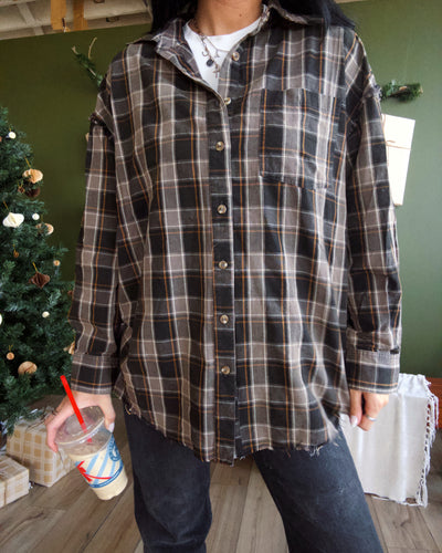 Prairie Smoke Flannel - Black Multi