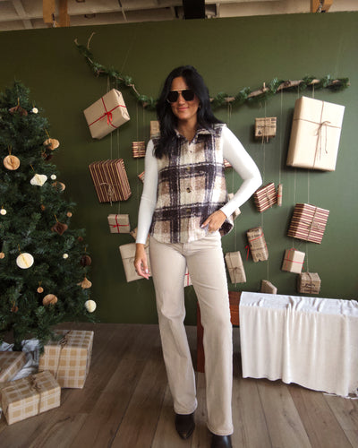 Maplewood Boucle Vest - Mocha