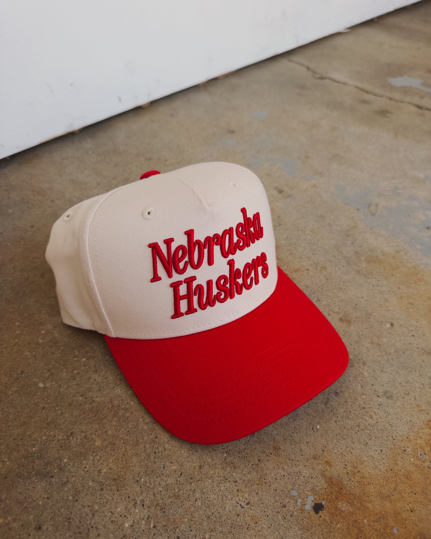 Nebraska Huskers Hat - Cream/Red