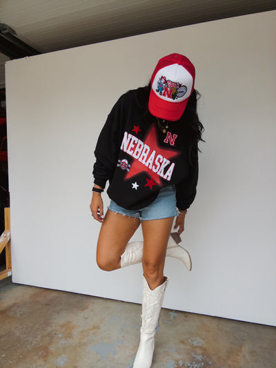 Nebraska Aura Sweatshirt - Black
