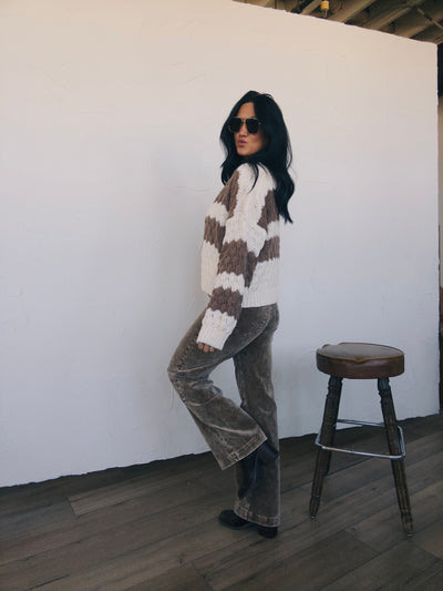 Campfire Cardigan - Ivory/Mocha