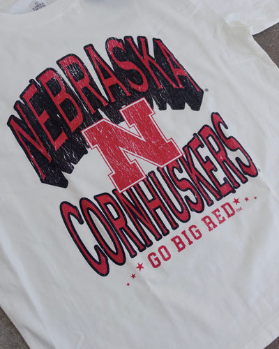 Nebraska GBR Oversized Cotton Tee - White