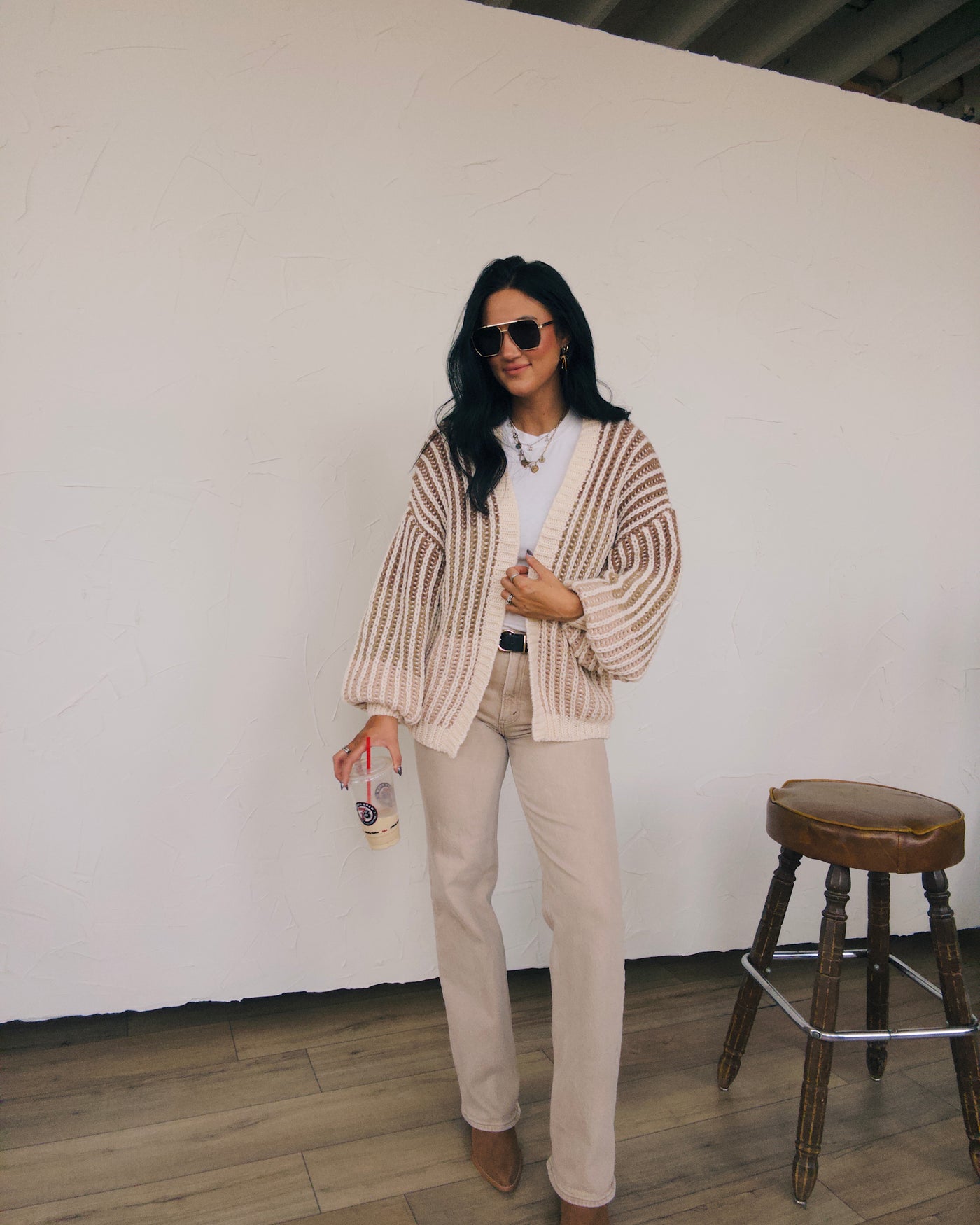 Sunset Cardigan - Taupe