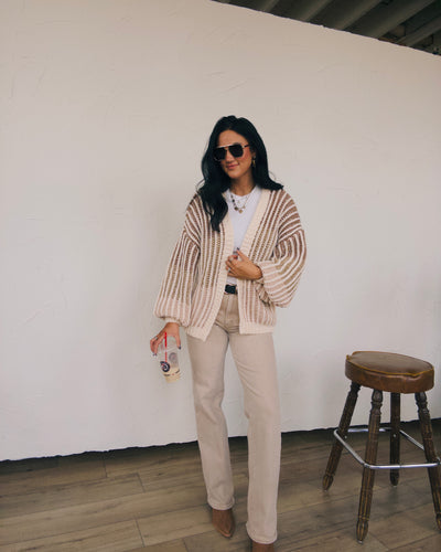 Sunset Cardigan - Taupe