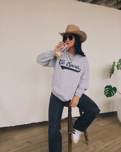Go Sports Oversized Sweatshirt - Ash