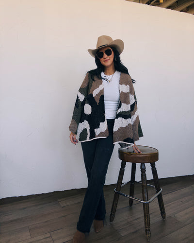 Hideaway Cardigan - Camo