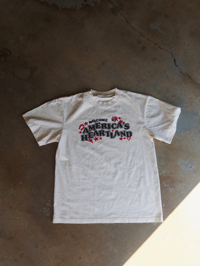 Welcome To The Heartland Cotton Tee - White