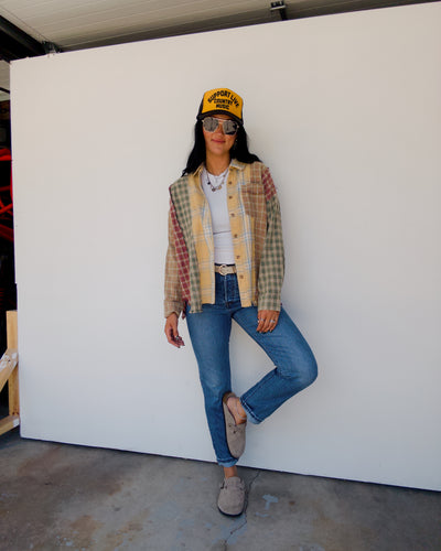 The Fireside Mix Flannel - Mustard Combo