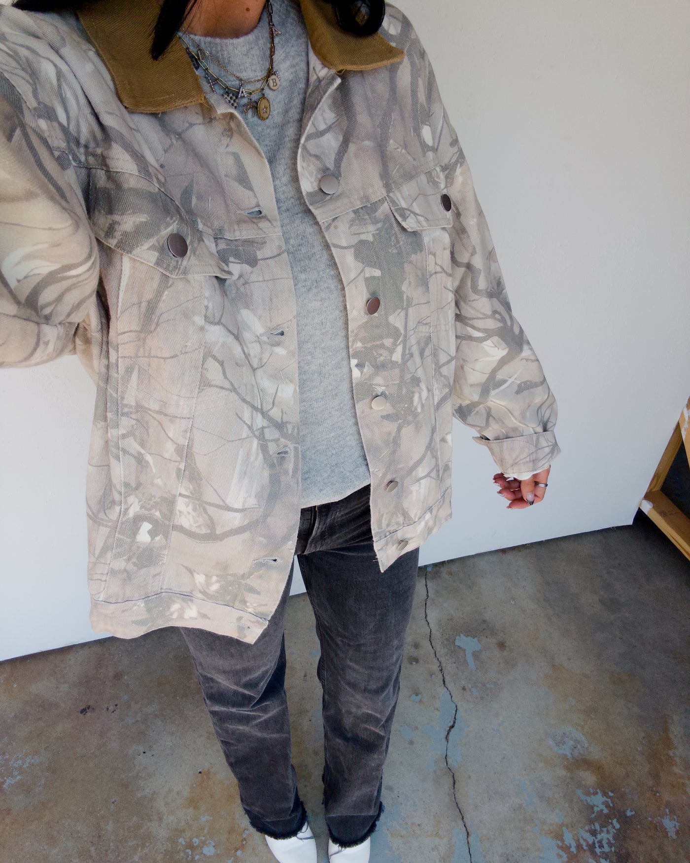 Wooland Oversized Jacket - Camo