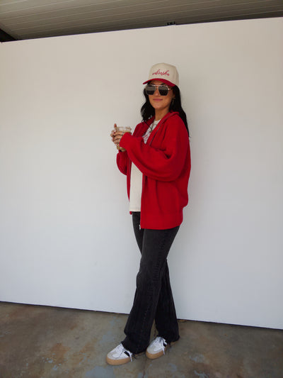 Fieldstone Cardigan - Red