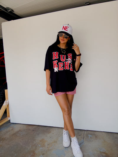 Huskers Blackshirts Oversized Tee - Black