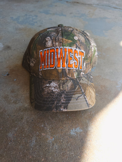 Midwest Hat - Camo/Orange