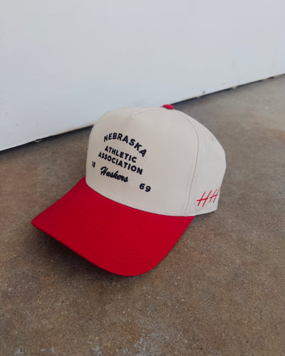 NE Athletic Association Hat - Cream/Red