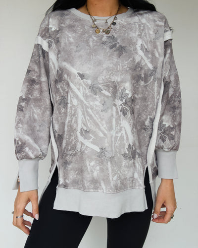 Faded Fields Pullover - Grey Camo