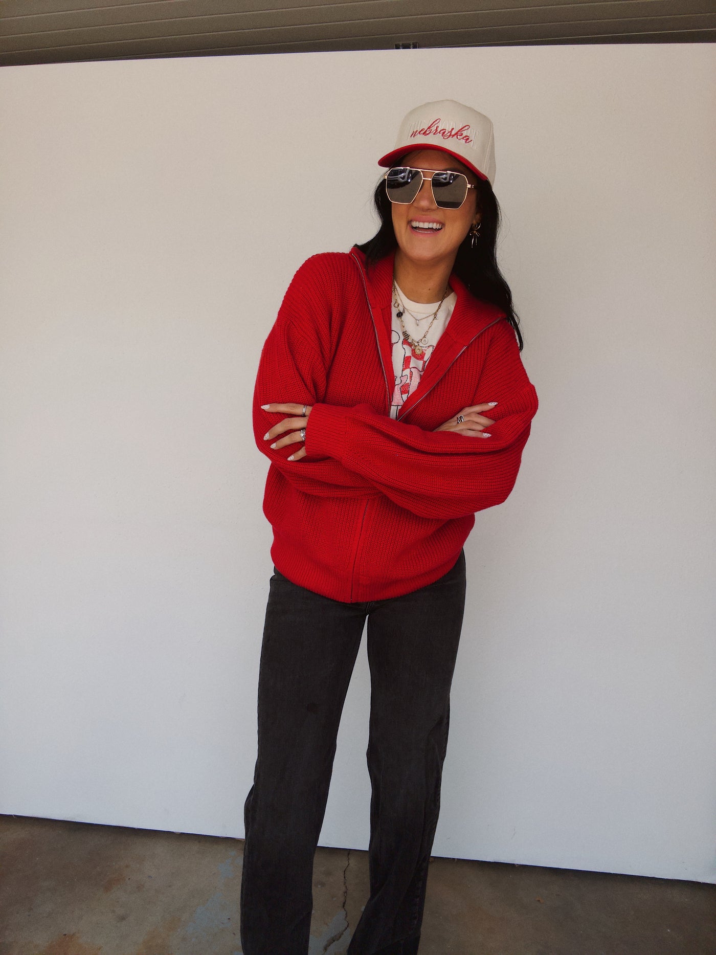 Fieldstone Cardigan - Red