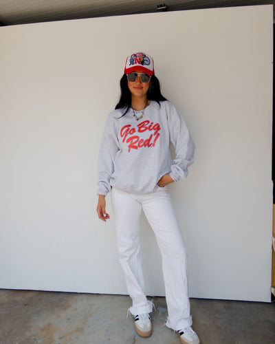 Go Big Red Sweatshirt - Ash