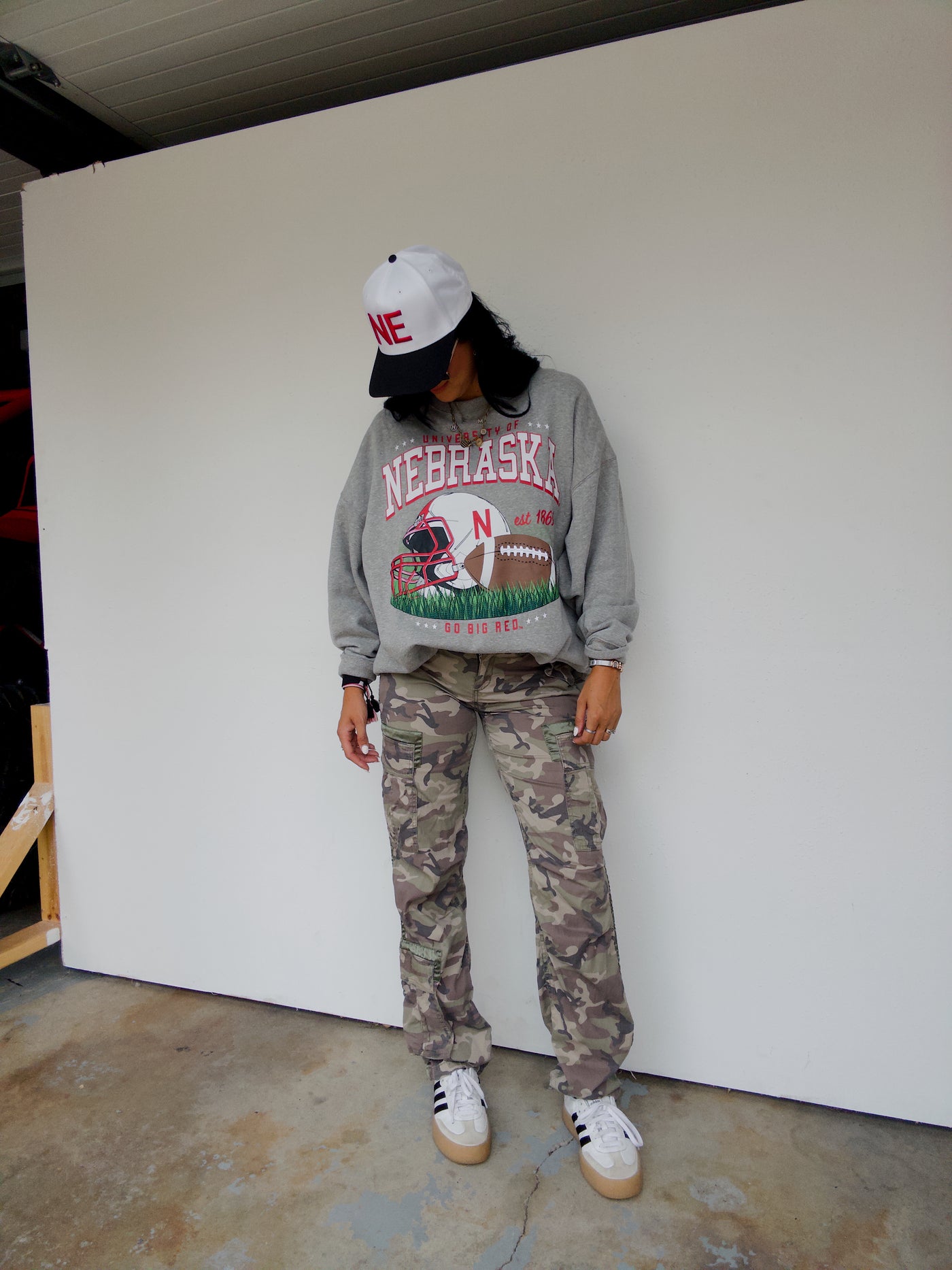 Nebraska Malone Sweatshirt - Grey