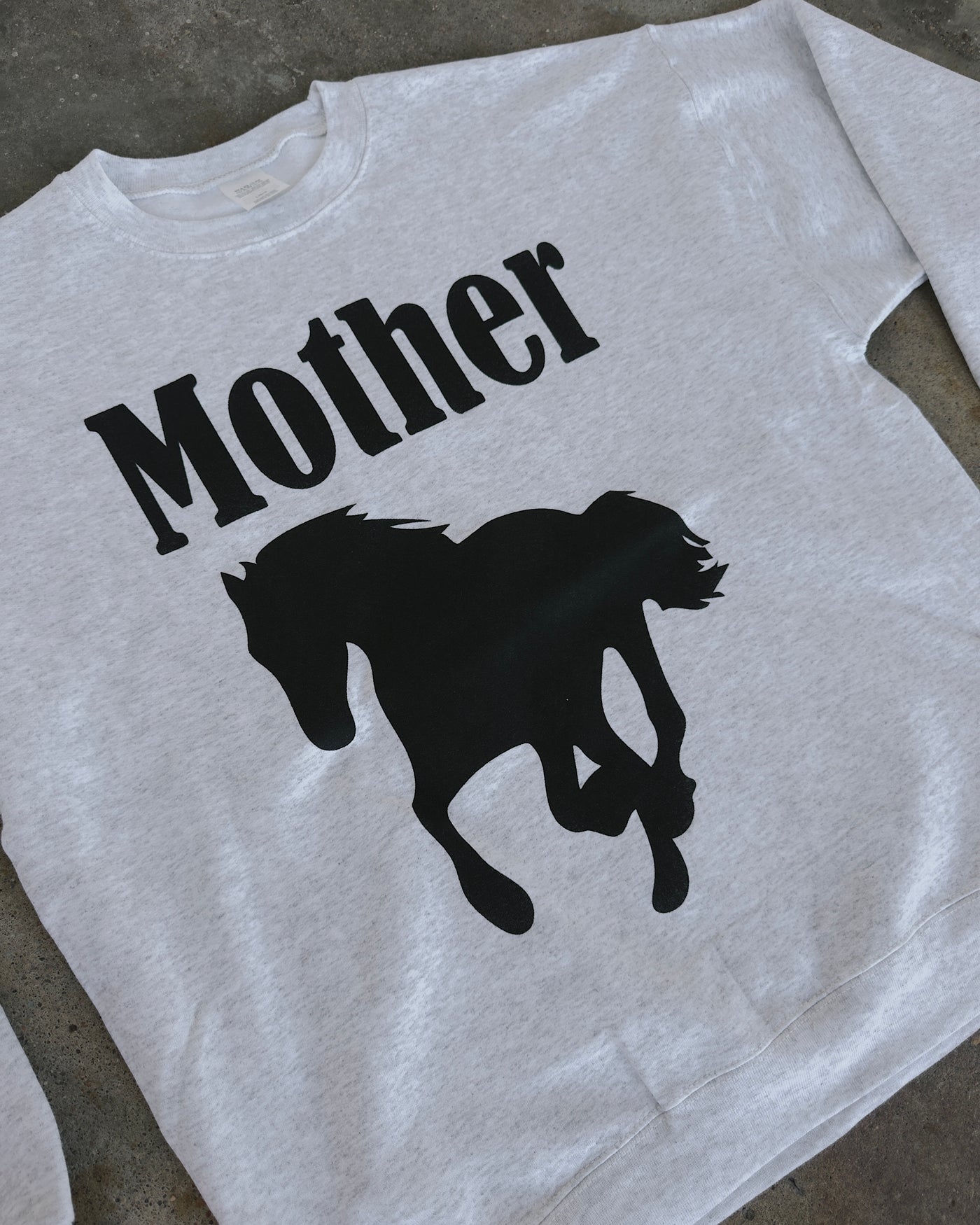 Mother Stallion Horse Sweatshirt - Ash