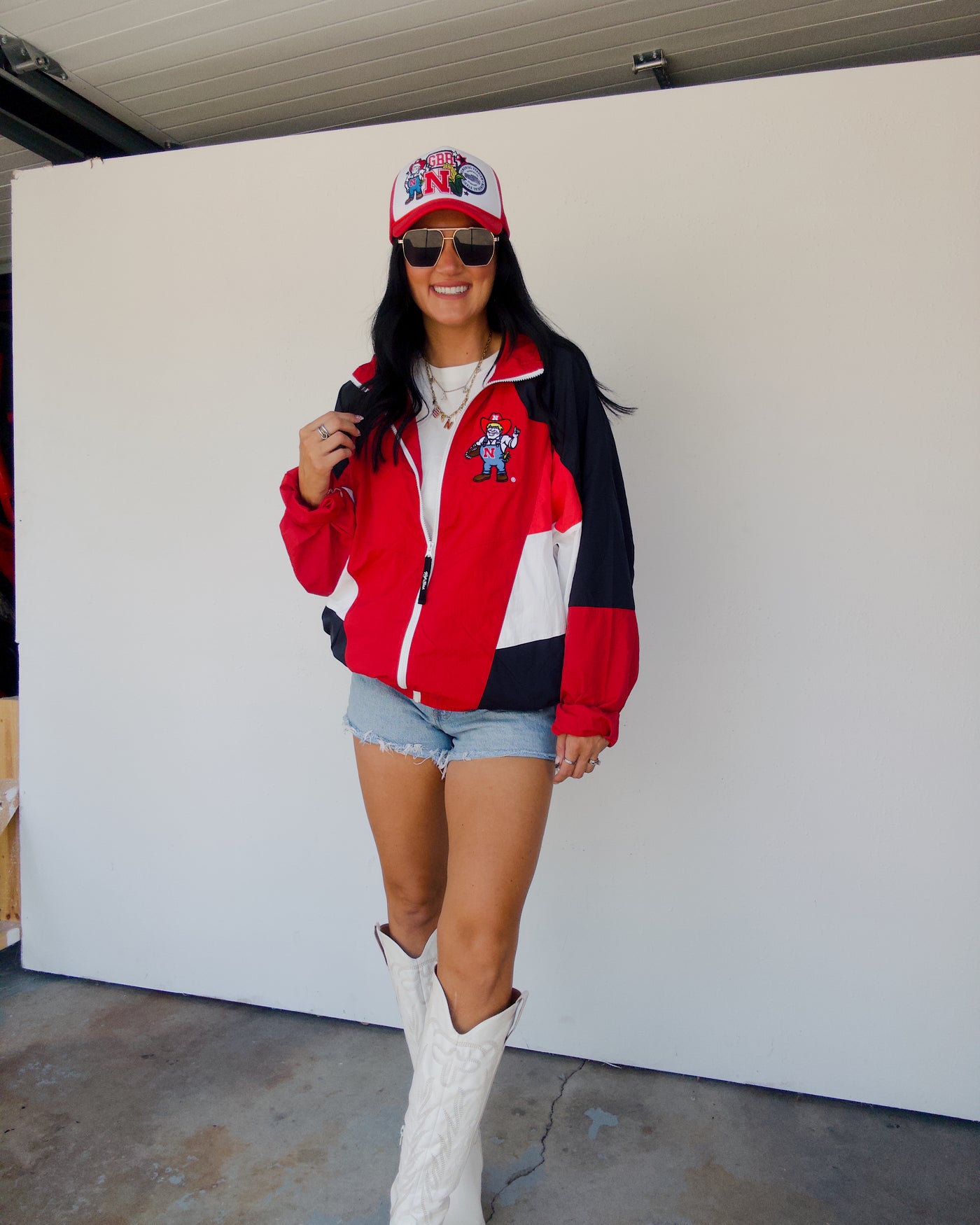 Herbie Oversized Track Jacket - Red