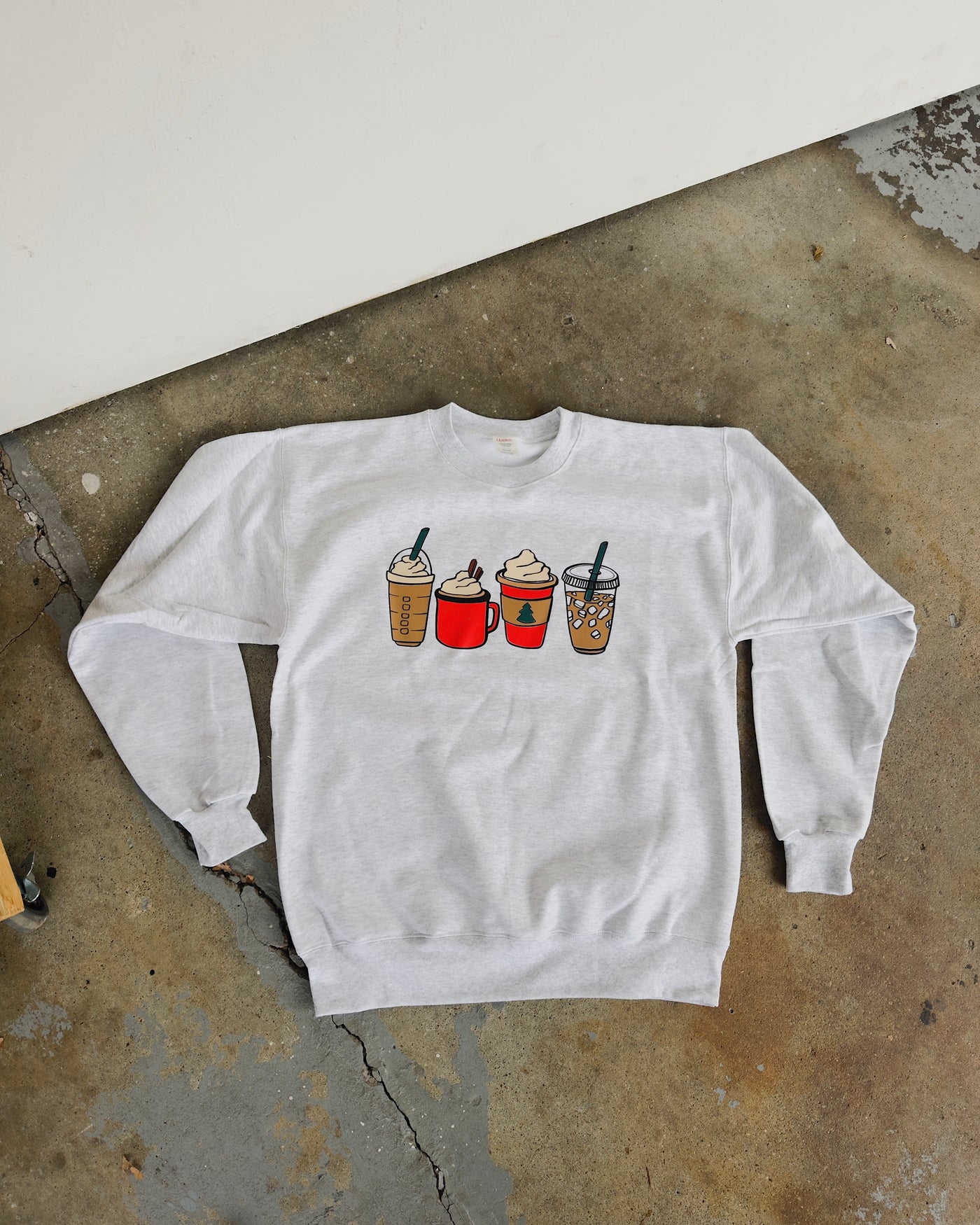 Christmas Coffee Sweatshirt - Ash