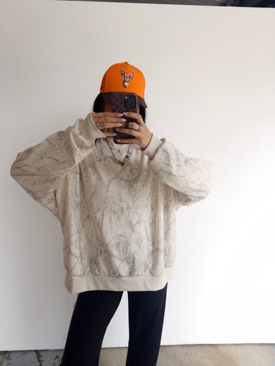 Scount & Seek Mock Neck Pullover - Taupe Camo