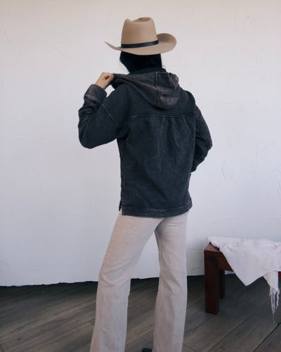 Slow Season Oversized Hoodie - Washed Black
