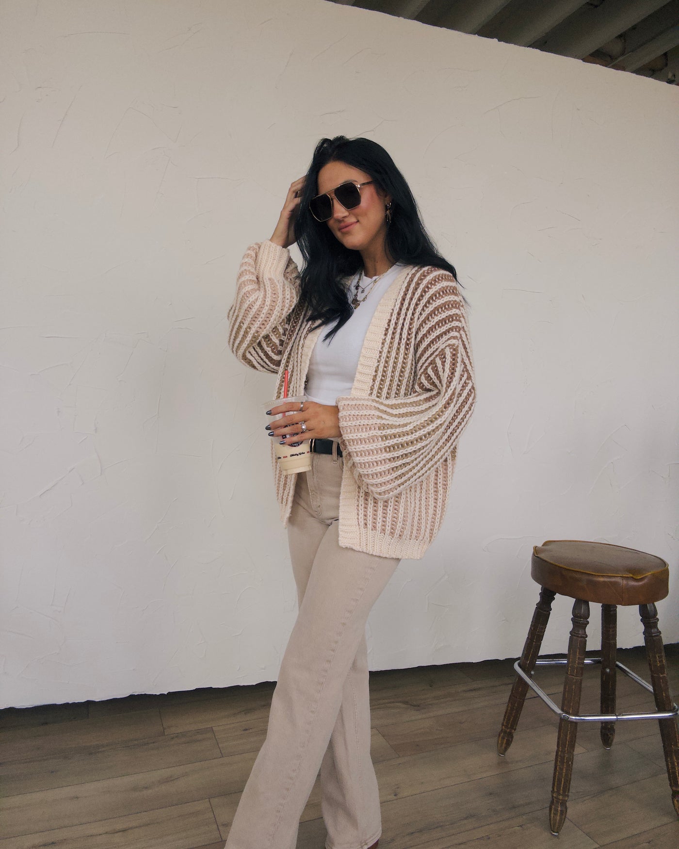 Sunset Cardigan - Taupe