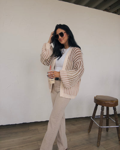 Sunset Cardigan - Taupe