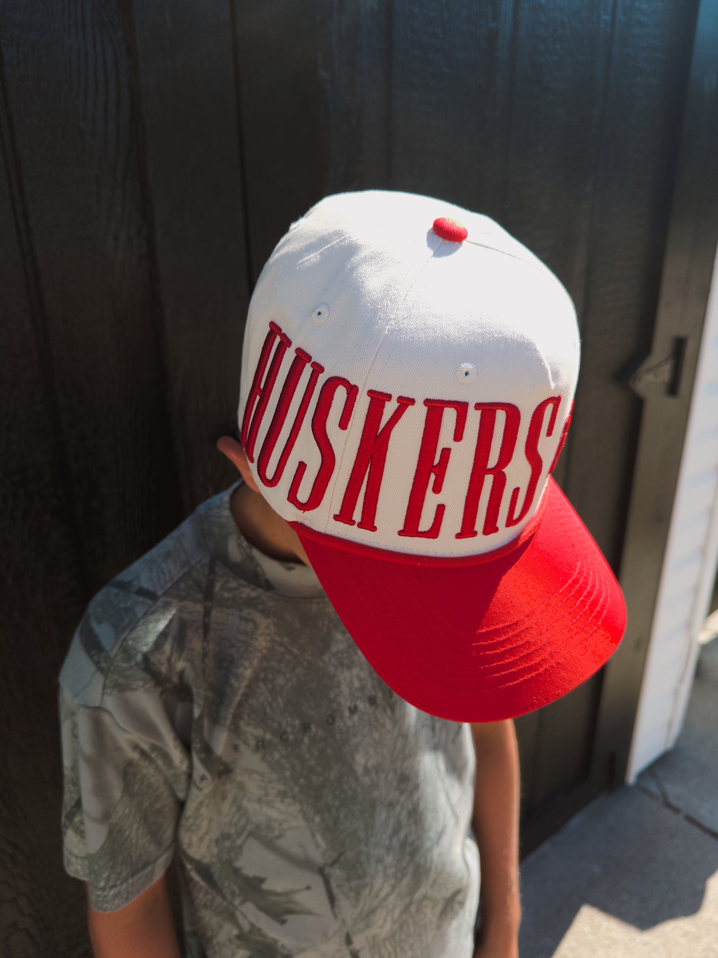 Nebraska Saturday Hat - Cream/Red