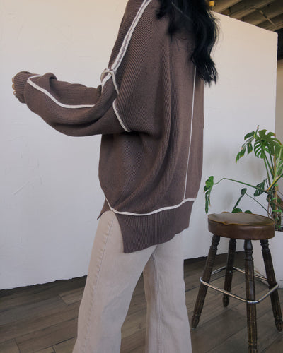 Maple Grove Oversized Sweater - Mocha