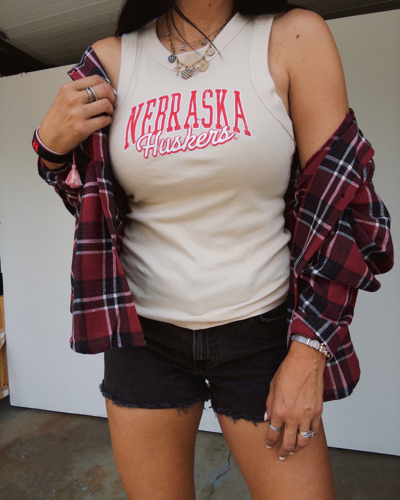 Nebraska Arch Tank - Oatmeal