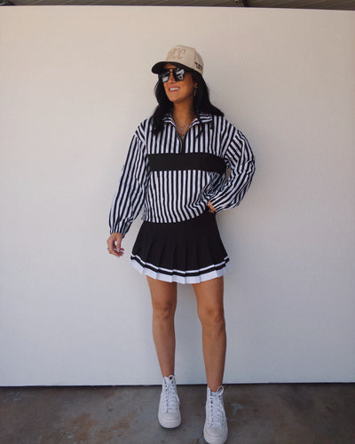 The Mulligan Pullover - White/Black