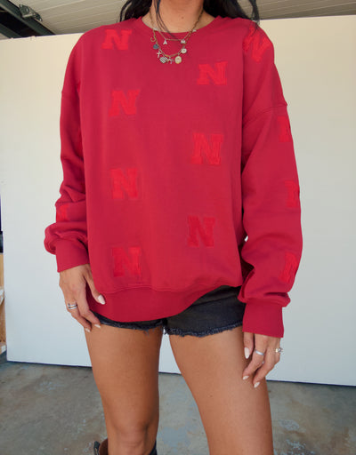 Nebraska Repeat Sweatshirt - Red